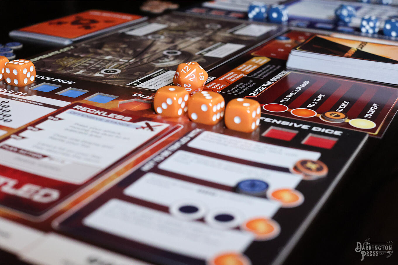 TTLG with orange dice in view